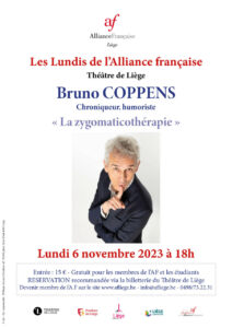 Bruno Coppens 6 novembre au Théâtre à 18h00