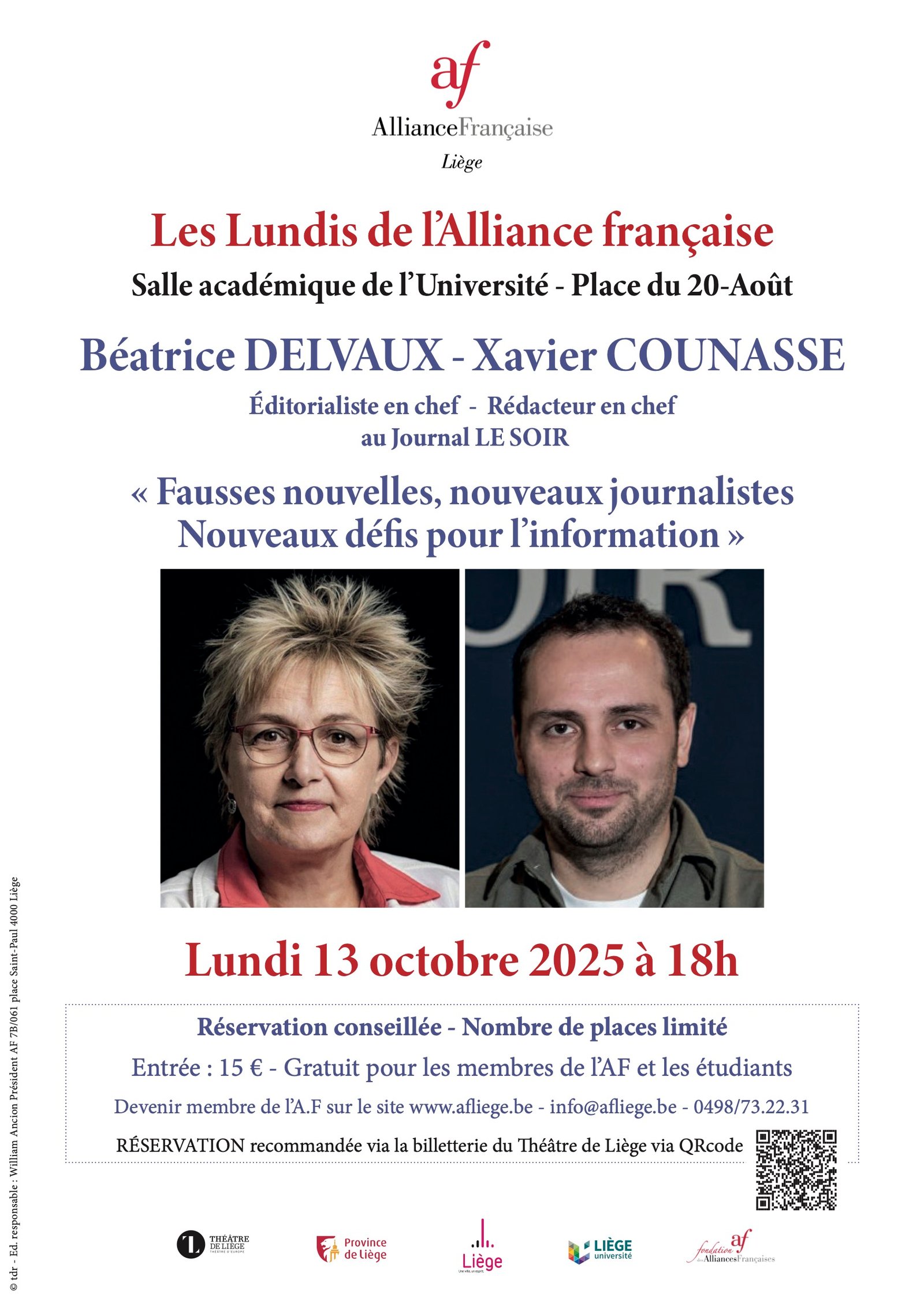 Béatrice Delvaux & Xavier Counasse les nouveaux défis pour l'information